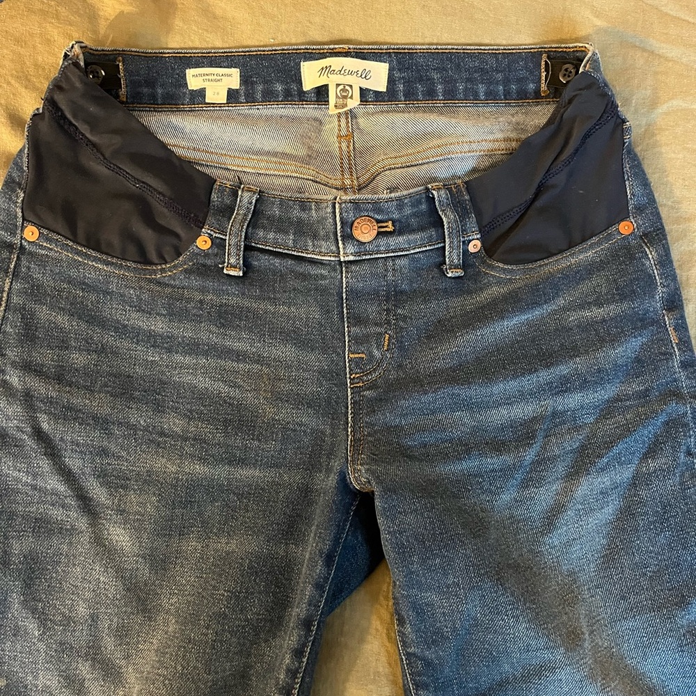 Madewell maternity classic straight